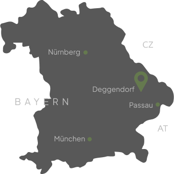 Lage von Annie’s Bergwelt – Appartements in Bodenmais auf Bayern-Karte im Bayerischen Wald